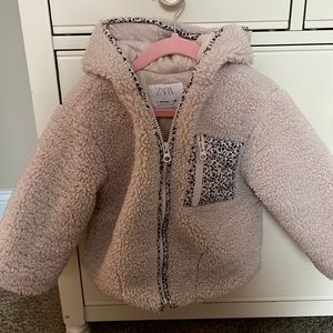 Toddler girls 2-3t zara sherpa jacket